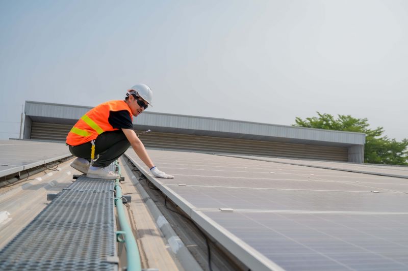 Commercial Solar Installation detail